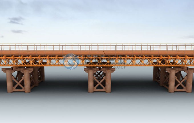 上承式贝雷桥栈桥装配式公路钢桥